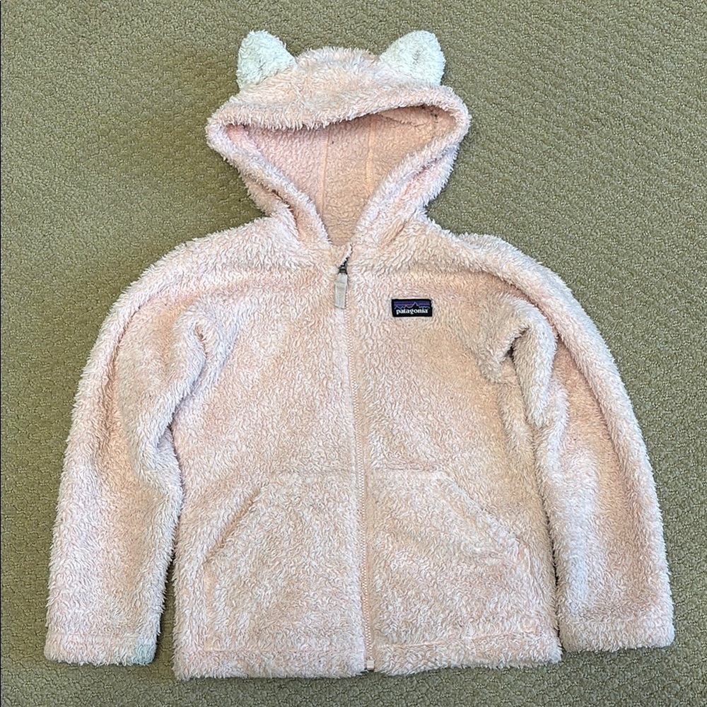 Patagonia Little Girls' Furry Friends Fleece Hoodie